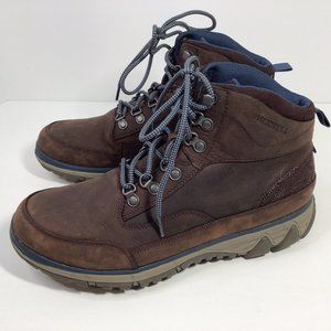 Merrell Hiking Boots Brown Leather Mens Size 9 NEW